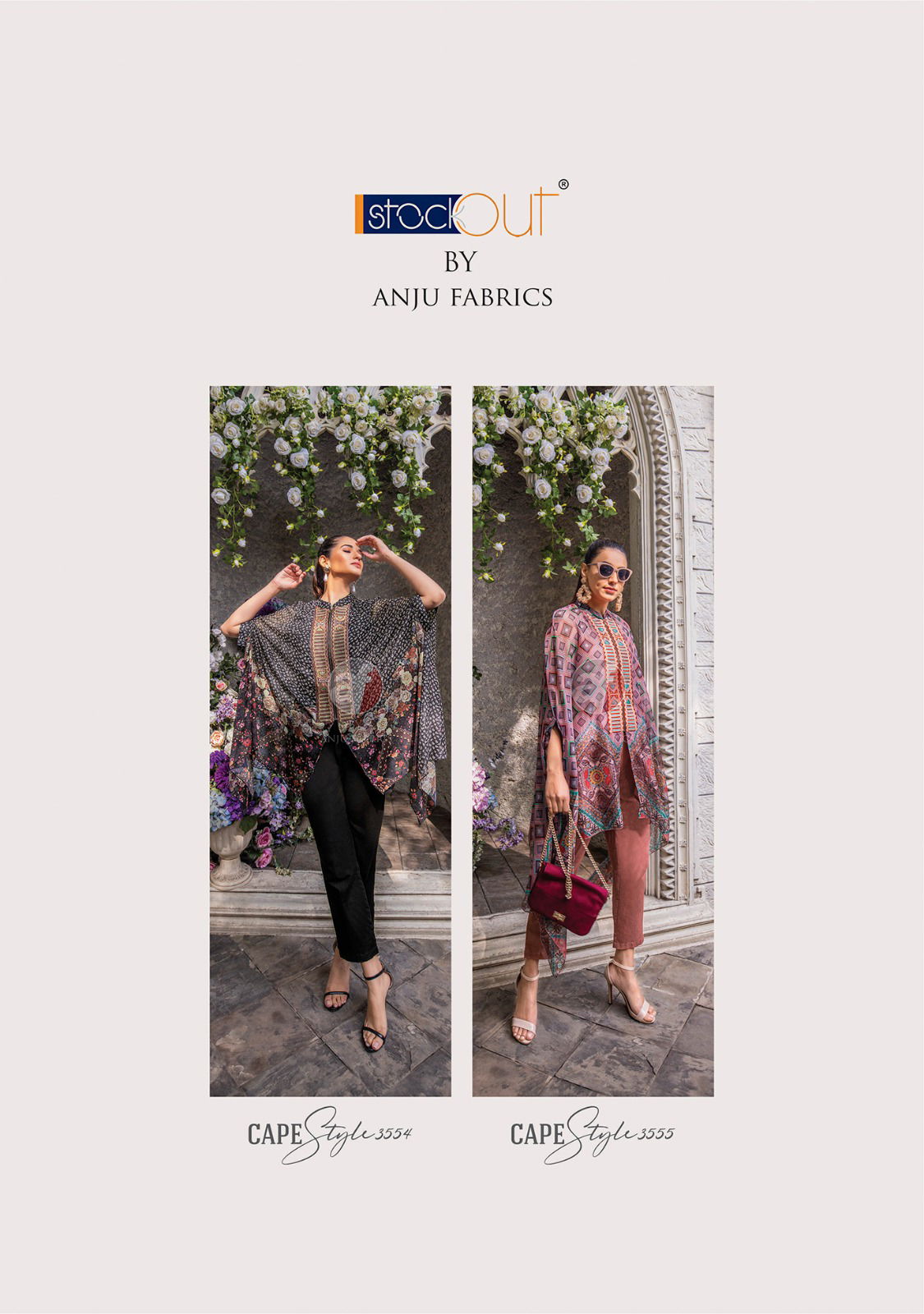 Cape Style By Af Viscose Premium Chiffon Printed Party Wear Kurti With Bottom Wholesale Online